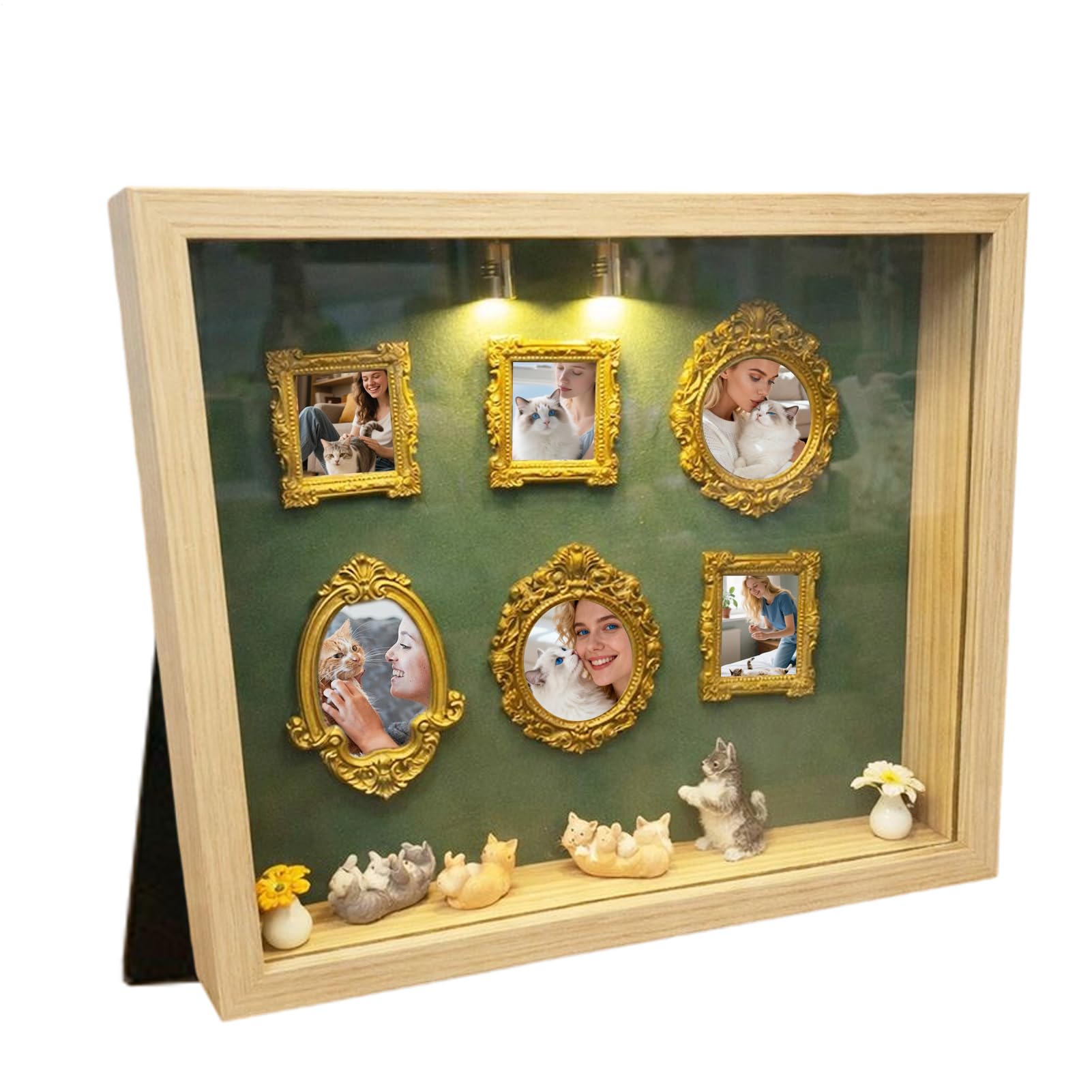 Mini Museum Frames,Decorazione Artigianale per Scrivania | Set Cornici Per Foto - Per Casa Ufficio Camera Da Studio
