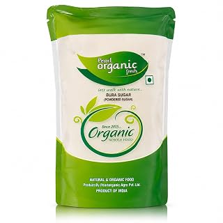Pearl Organic Fresh Bura Powdered Sugar | Desi Khand Powder | Unrefined Cane Sugar | Chemical-Free & Sulphur-less Natural Sweetener for Sweets, Prasad & Baking (5 Kg)