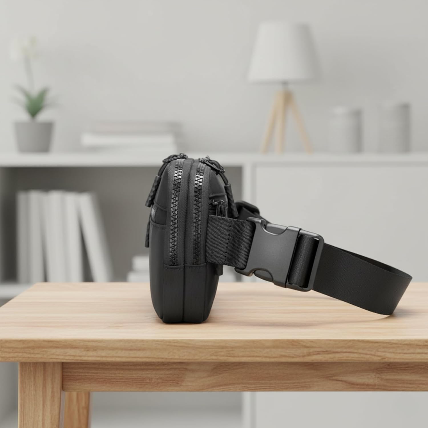 FORZAROCKET Plus Size Fanny Pack | XL Extended Strap 70" | Double Compartment | Women Men Crossbody Sling Bag | Essential-Fit Belt Bag - Image 3