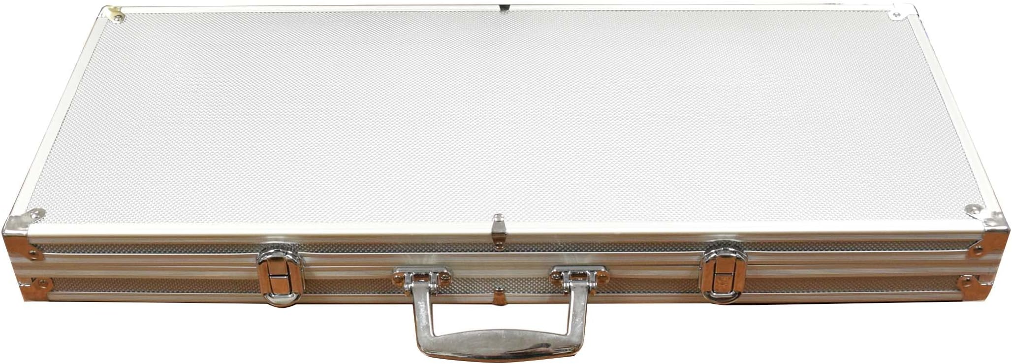 Silver Aluminum Locking 650 Poker Chip Case