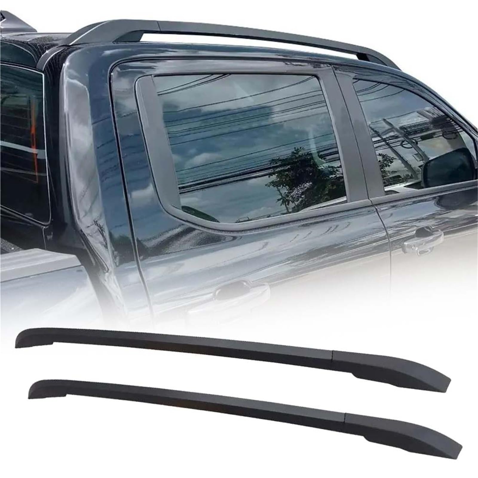 Barres de toit latérales supérieures haut de gamme pour Ford Ranger T9 aluminium