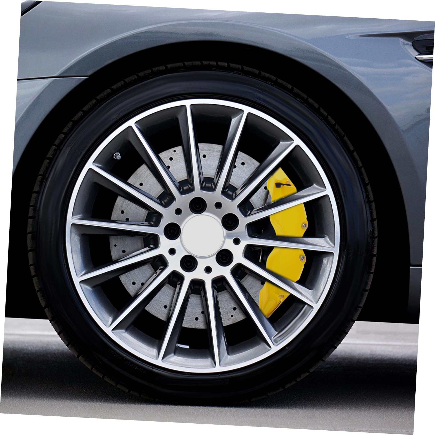 Couverture des Étriers De Frein Kit De Couvercles D’Étrier De Frein 3D 2 Ensembles Protection Complète Installation Facile pour Voiture Course Et Modifications Auto