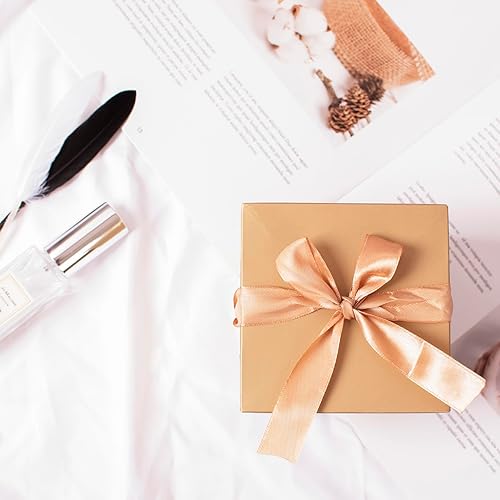 Vista 24 de Paquete de 12 cajas de regalo con tapas, cajas cuadradas anidadas con tapas para el día del padre, graduaciones, bodas, cumpleaños y Navidad, caja