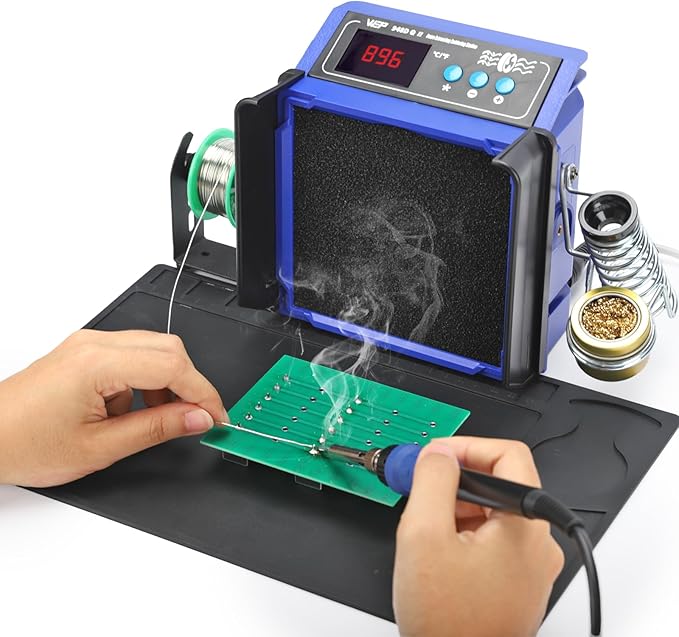 Estación De Soldadura 2 En 1 Con Extractor De Humos 110V miniatura 2