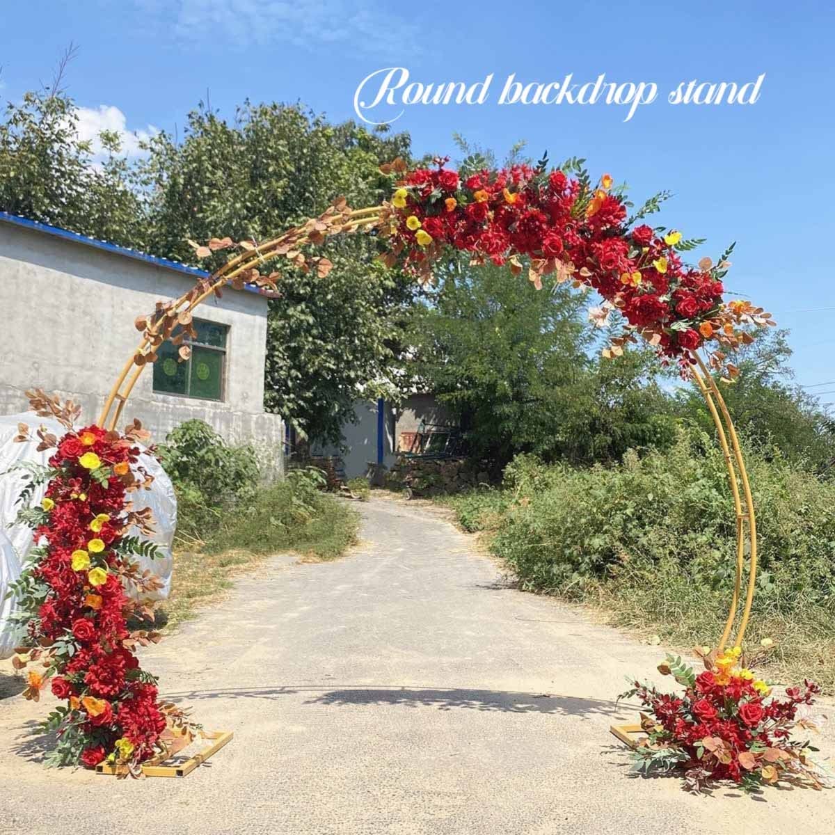 Biały zewnętrzny łuk ogrodowy na wesela, rośliny pnące i róże, 2,4 x 2,8 m, pergola, krata, altanka, idealna ceremonia, stojak na tło