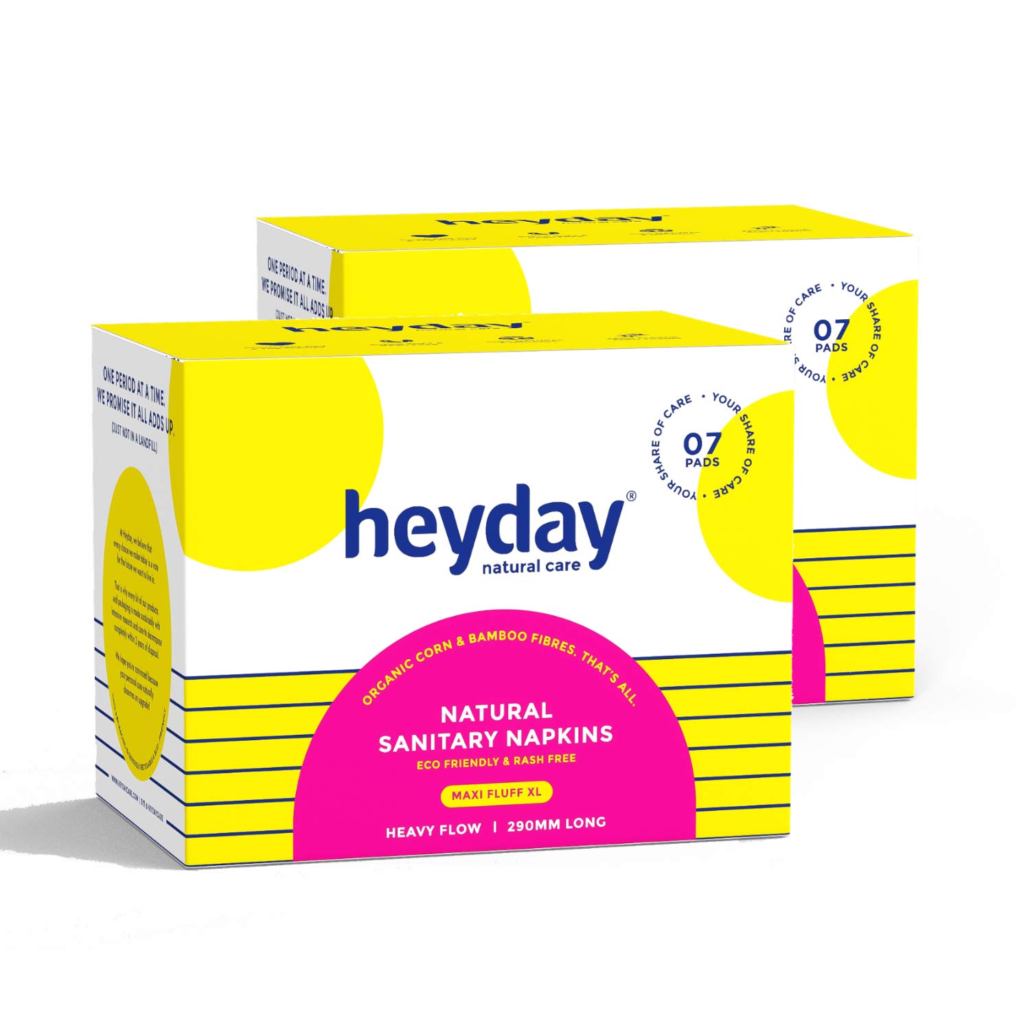 Buy Heyday Rash Free Organic & Natural Maxi Fluff Sanitary Pads for