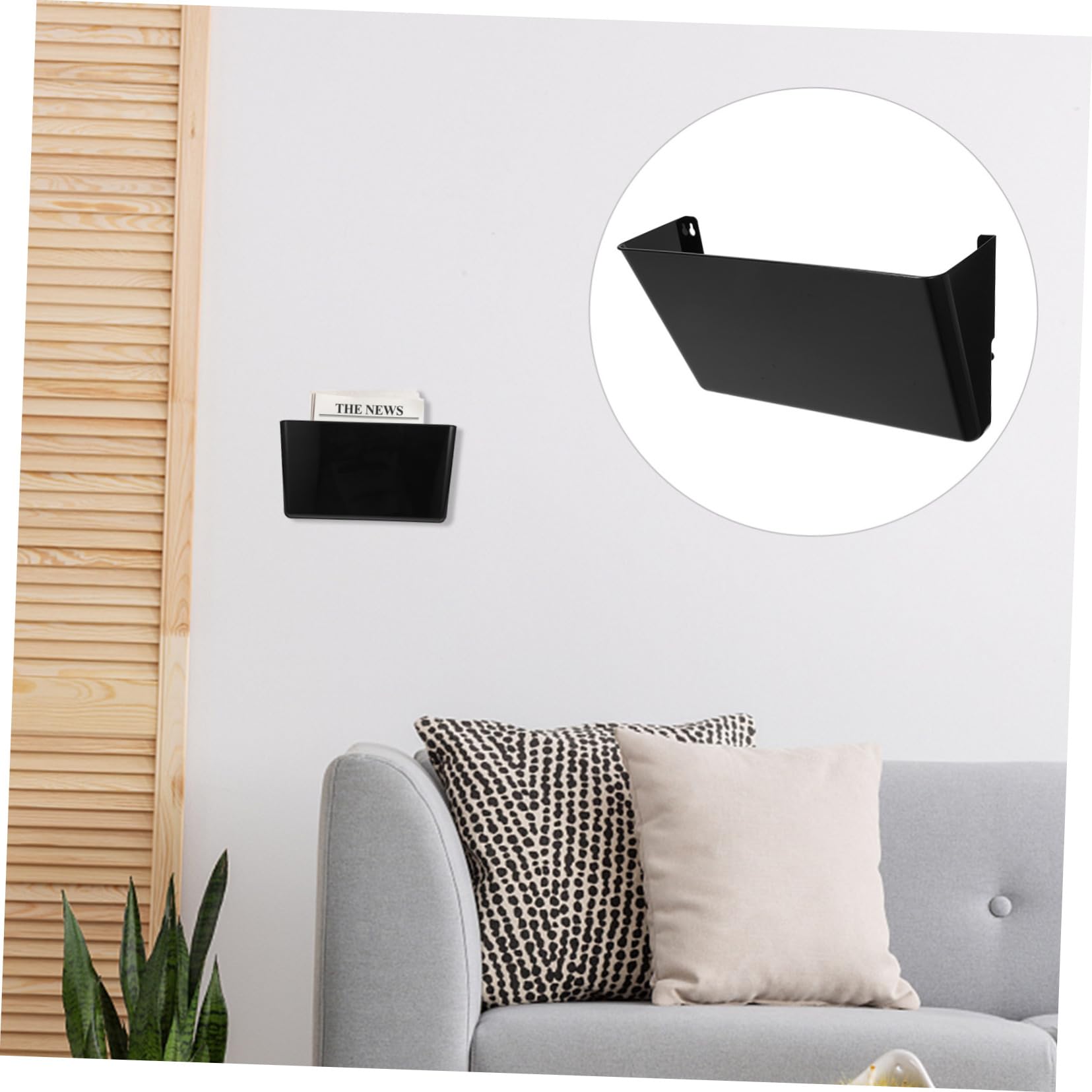 NUOBESTY Organizador De Pared Soporte De Revistas Pared Estante De Archivos De Plástico Para y Almacenamiento De Bolsillo Para Catálogos y Correspondencia