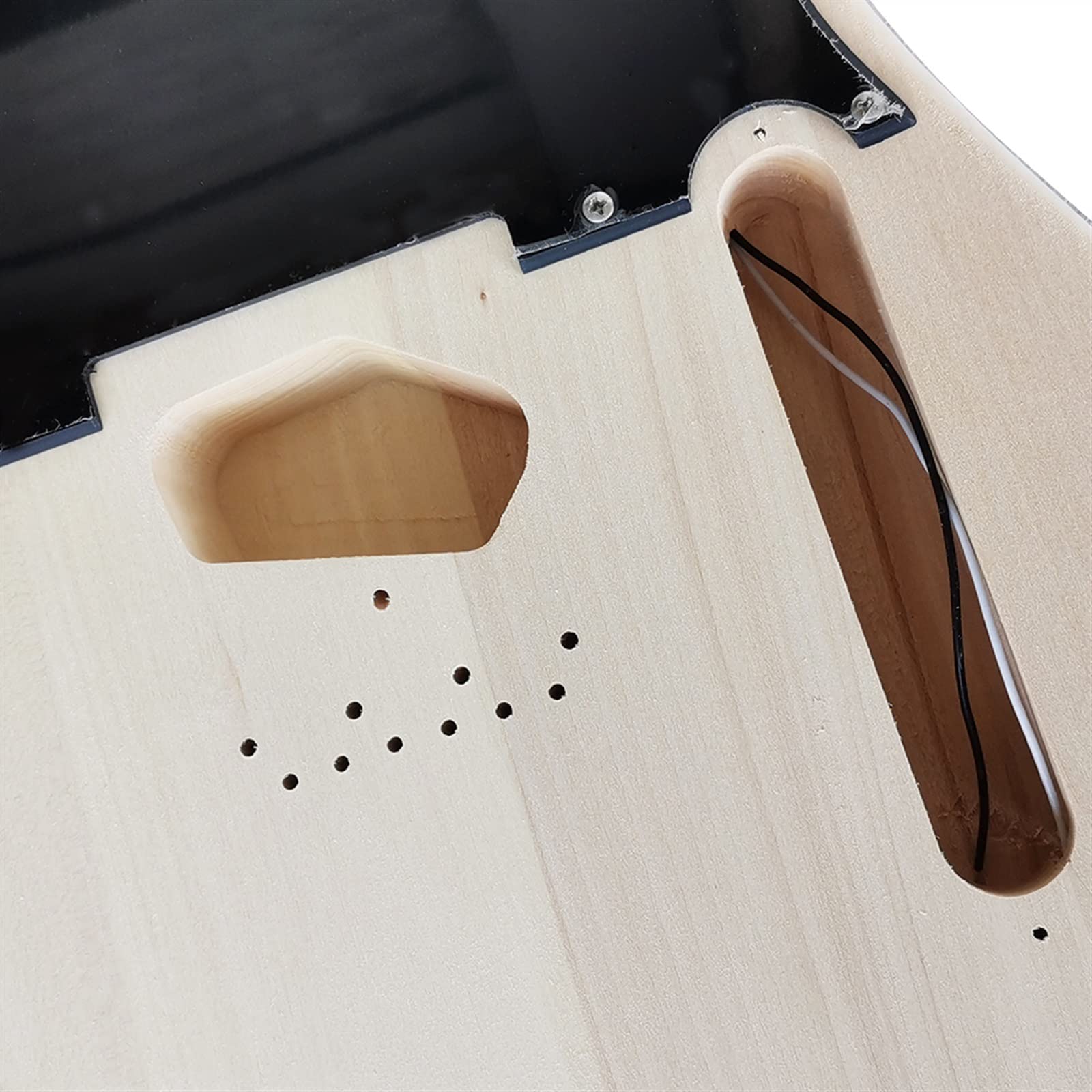 39 Cali Pełny Zestaw DIY Zestaw Gitary Elektrycznej Basswood Body Maple Neck Niedokończone Cały Sprzęt Niedokończony zestaw gitary elektrycznej (Color : 02)