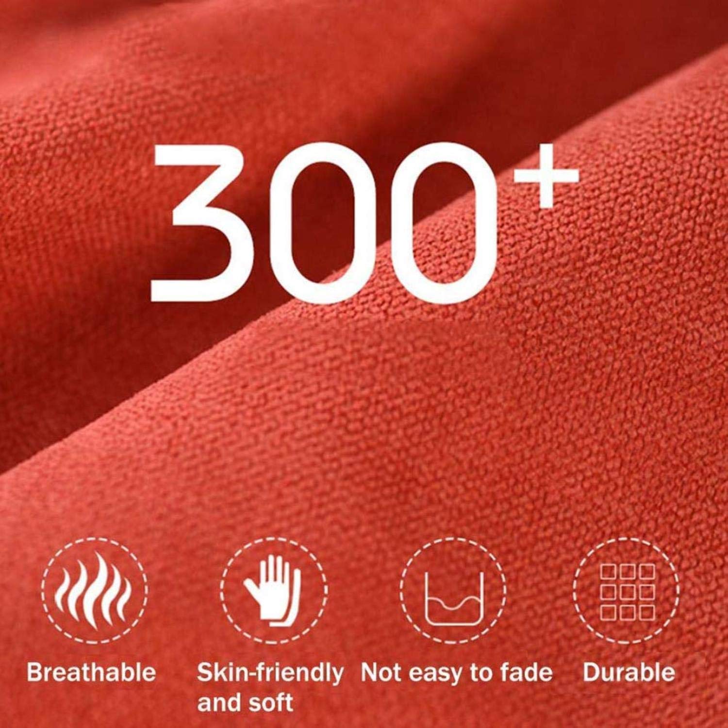 Bolsillos Silla Grande Puf Sofá Sofá Perezoso Tumbona Respaldo Alto Puf con Tres Secundarios para Adultos y niños,Rojo