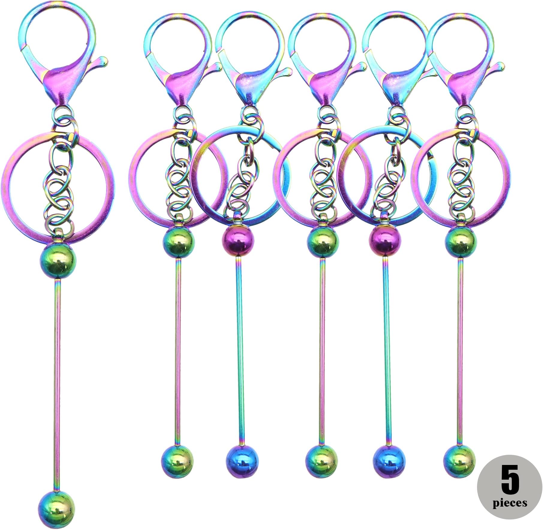 David accessoriesBeadable keychain Bars Beadable Blanks, for Keychain Projects Pendant