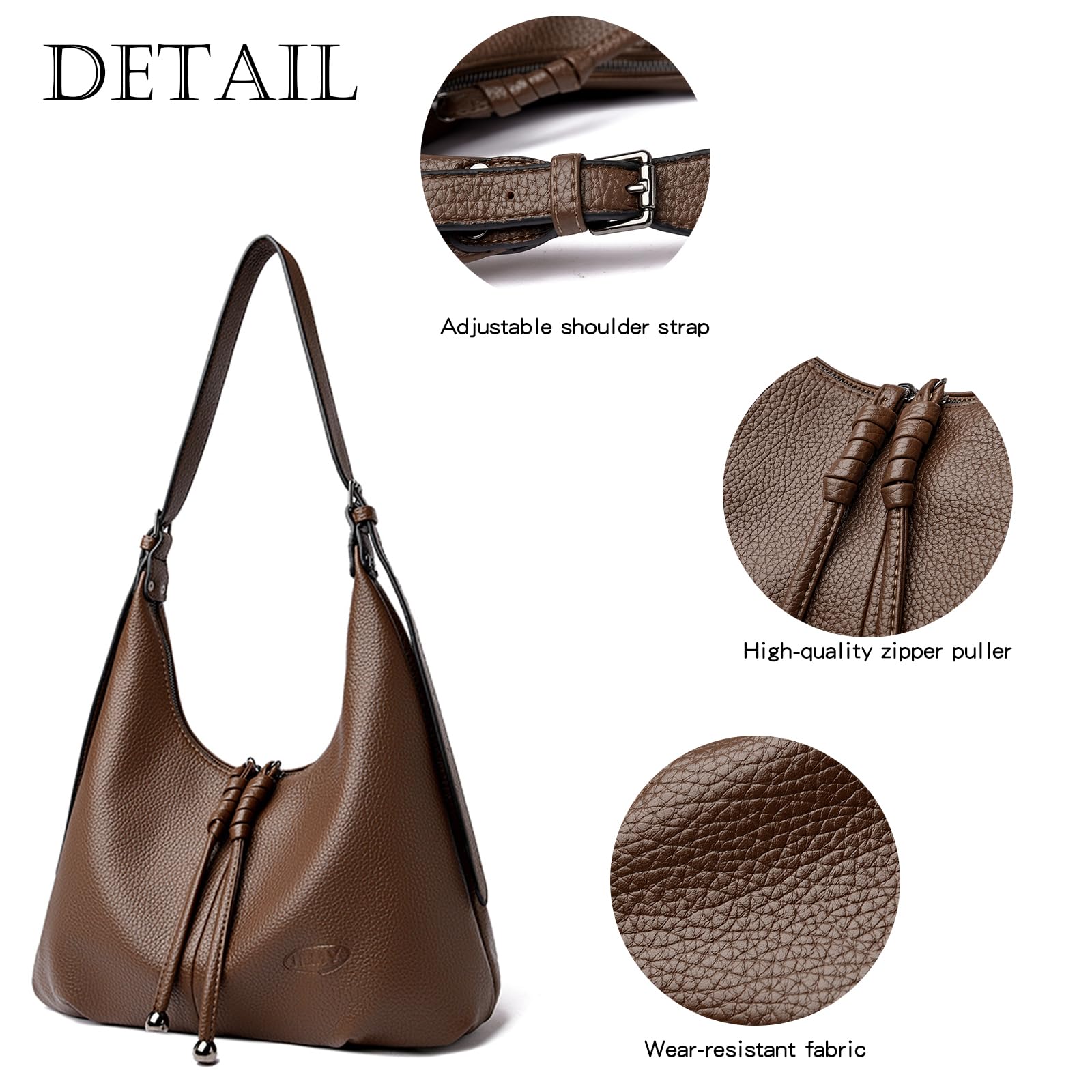 Myhozee Borsa a tracolla da donna in pelle PU elegante borsa spaziosa borsa per il trasporto autunno/inverno leggero modello di lusso multifunzionale adatto per la strada per il lavoro, i viaggi e gli