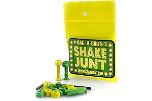Shake Junt Bag O Bolts All Green & Yellow 7/8" Phillips 1set Skateboarding Hardware