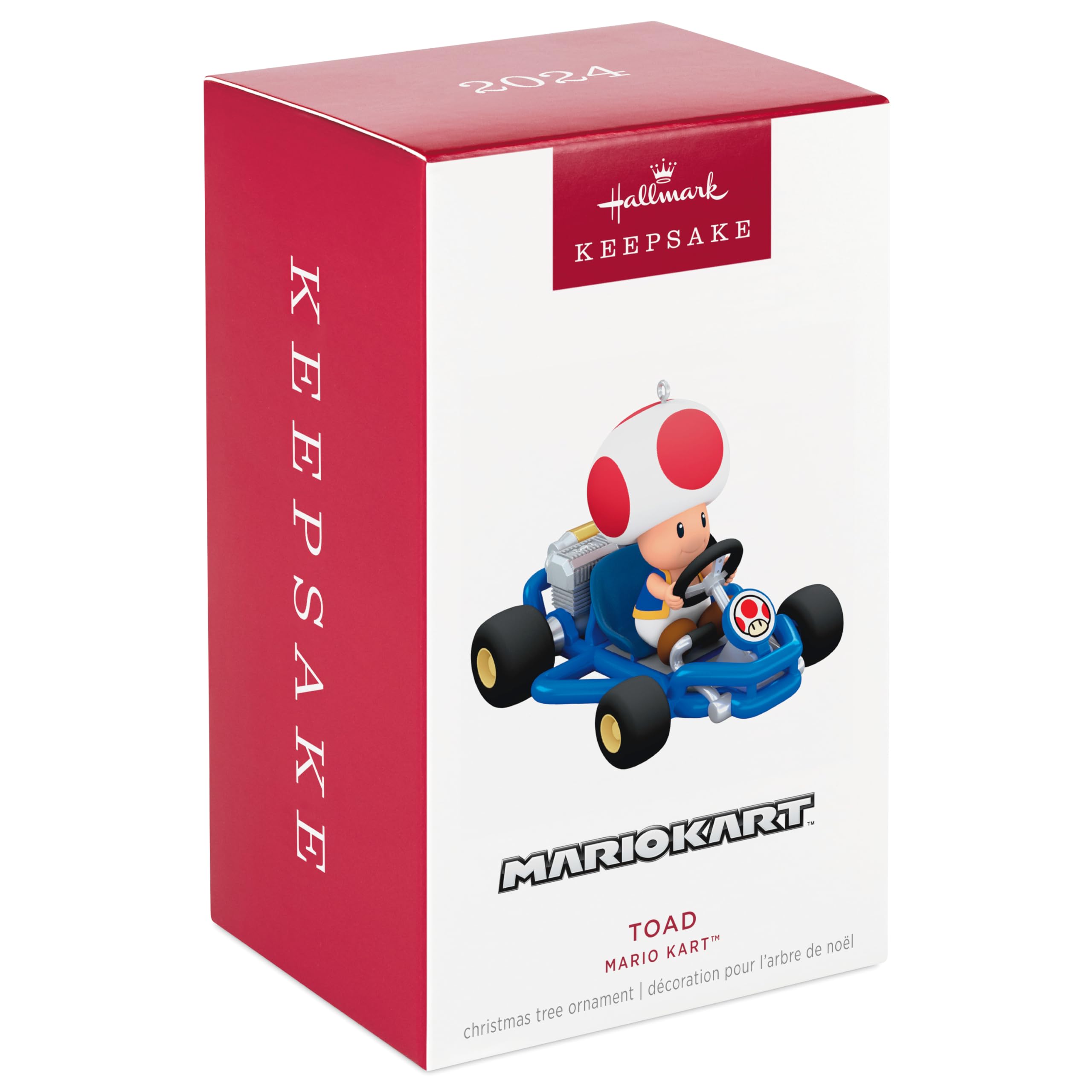 Hallmark Mario Kart Toad Pamiątka Ozdoba, Dekoracja Drzewa Super Mario, Żywica Wisząca Ozdoba, Boże Narodzenie Ozdoba Wisząca, Prezenty na Boże Narodzenie