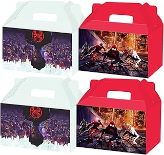 Hbavfihnbg Spidey Party Favors Boxs Treat Boxs With Handle For Spidey Party Favors Spidey Theme Birthday Goody Boxs Spidey Party Decorations Supplies