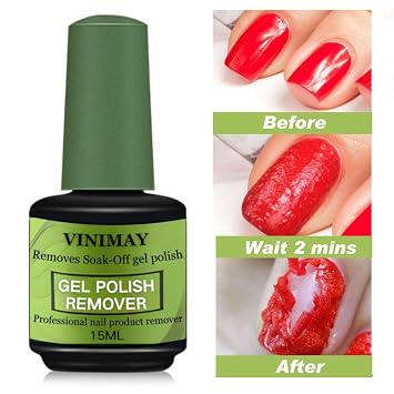 Gel Polish Remover for Nails - Nail Gel Remover - Quickly & Easily Gel Nail Polish Remover Within 3-5 Minutes - No Soaking or Wrapping Gel Remover - Don't Hurt Nails 0.25fl Oz (1)