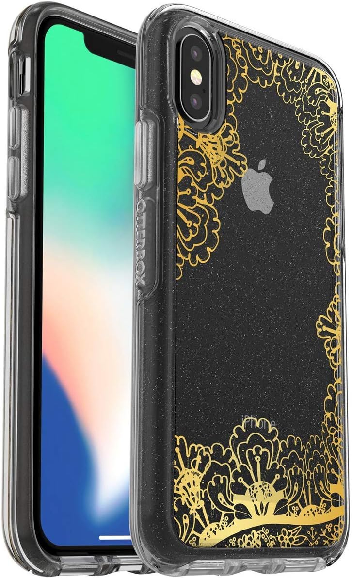 OtterBox Symmetry Series Case for iPhone Xs & iPhone X - Non-Retail Packaging - Gold Lace