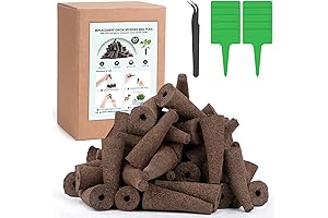 50 Pack Hydroponic Grow Sponges for Indoor Systems with Tags and Tweezer