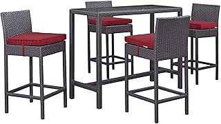 Amazon Com Bar Height Red Patio Furniture Sets Patio