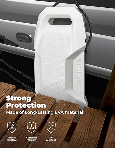 Miniatura 3 de KEMIMOTO Parachoques de lancha para acoplamiento mejorados para lancha, apto para lancha baja, Jon Boat y pontón