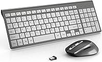 Vista 8 de J JOYACCESS - Combo de teclado inalámbrico y mouse ergonómico, 2.4G, mouse inalámbrico ergonómico para PC, Windows, laptop, escritorio, Chromebook