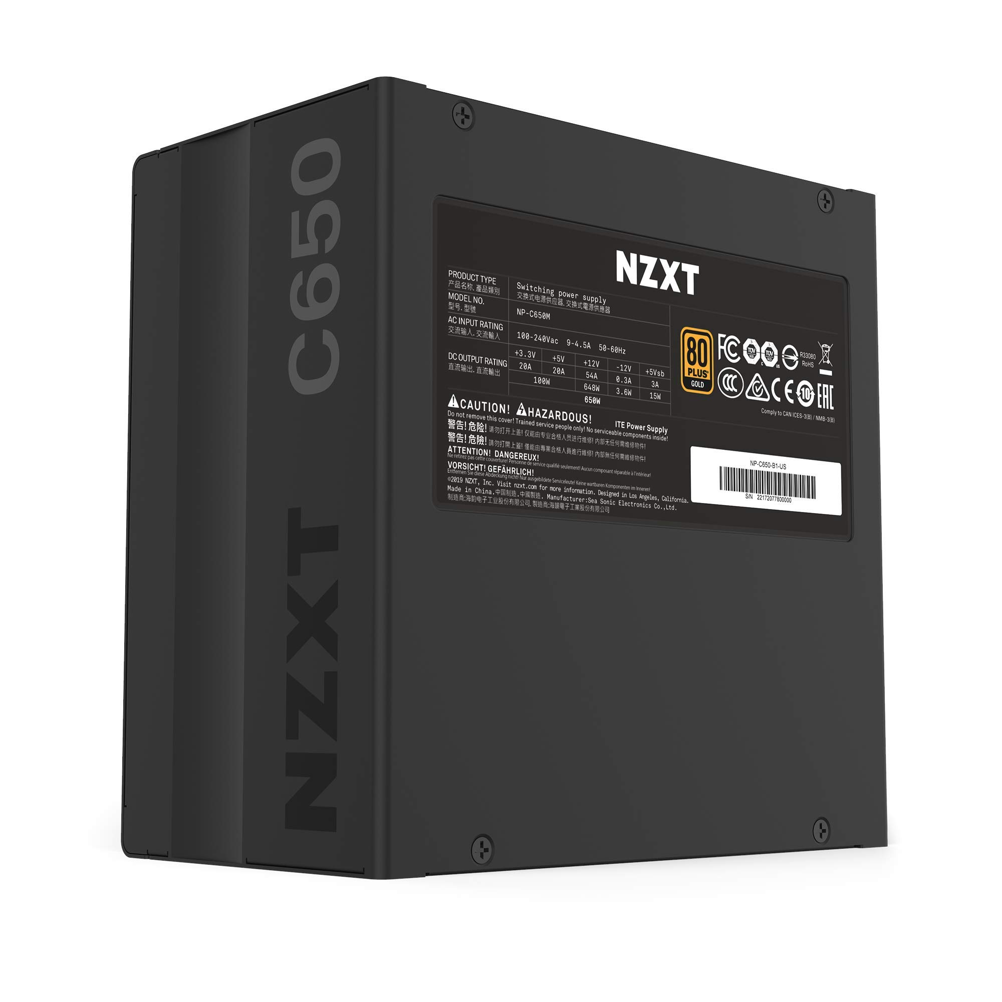NZXT C650 電源ユニット 650W Amazon.com: NZXT C650 - 650-Watt : Electronics