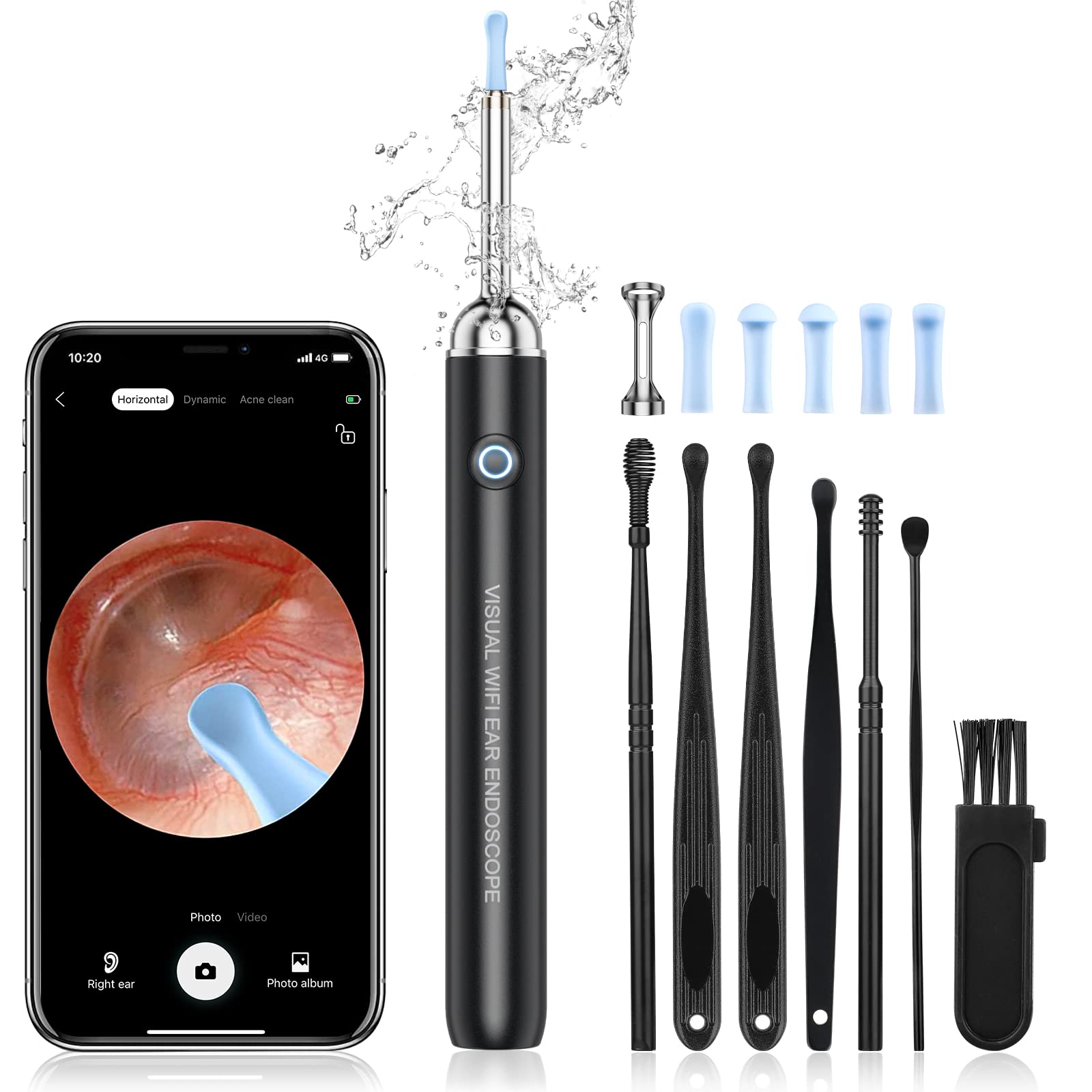Buy Ear Wax Removal Tool Camera 1080p Visual Earwax Remover Otoscope