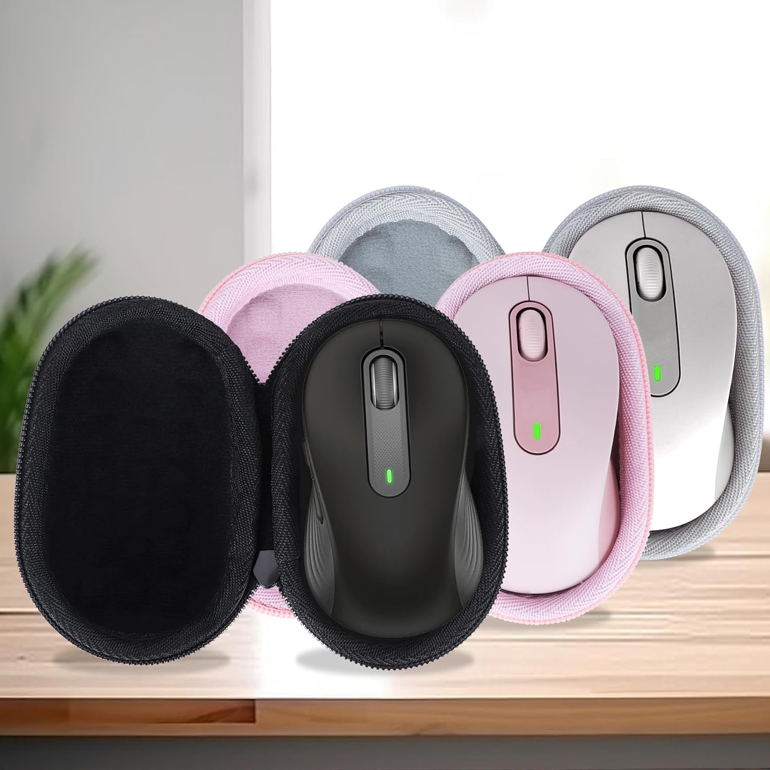 Storage Case Compatible with Logitech Signature M650 / M550 Mouse (Off White Case) - Image 3