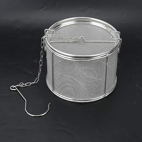 Miniatura 6 de Filtro, filtro de té de malla extra fina de acero inoxidable, infusor de té, infusor de cocina, condimentos de sopa, cesta de separación con gancho