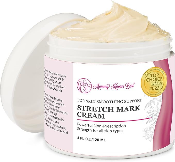 Mommy Knows Best Stretch Mark Cream for Pregnancy, with Shea & Cocoa