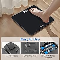 Vista 5 de Vitafit Smart Digital Bathroom Scale for Body Weight, High Precision Assured by Weight Scale Professional Factory Since 2001, BMI with App, 400lb in