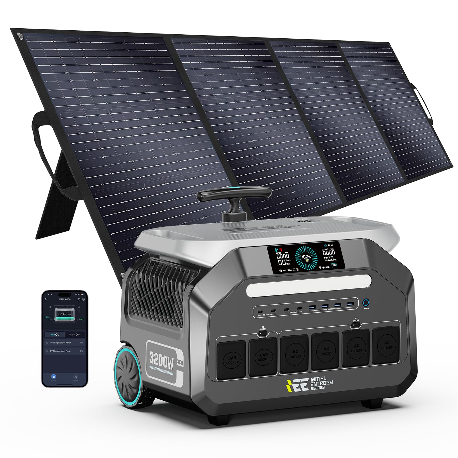 1品限り❤️ポータブル電源 2048Wh/640000mAhソーラーパネル200W Amazon.co.jp: 【2025新登場】IEE 3200W ポータブル電源 ソーラー