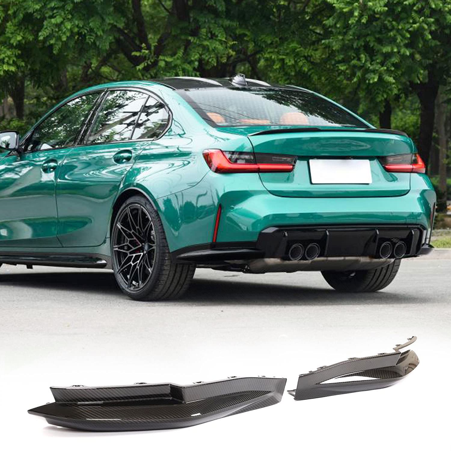 MCARCAR KIT Dry Carbon Fiber Rear Splitter Fits for BMW 3 Series G80 M3 2021+ 4 Door Factory Outlet 