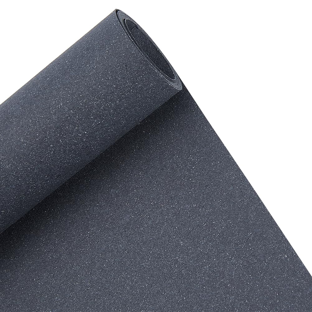 BENECREAT 150x40cm/59x15.7 Inch Leather Stiffener Roll, Black PVC Leather Roll Bag Stiffener for Bag Liners, DIY Crafts, Furniture, 0.4mm Thick