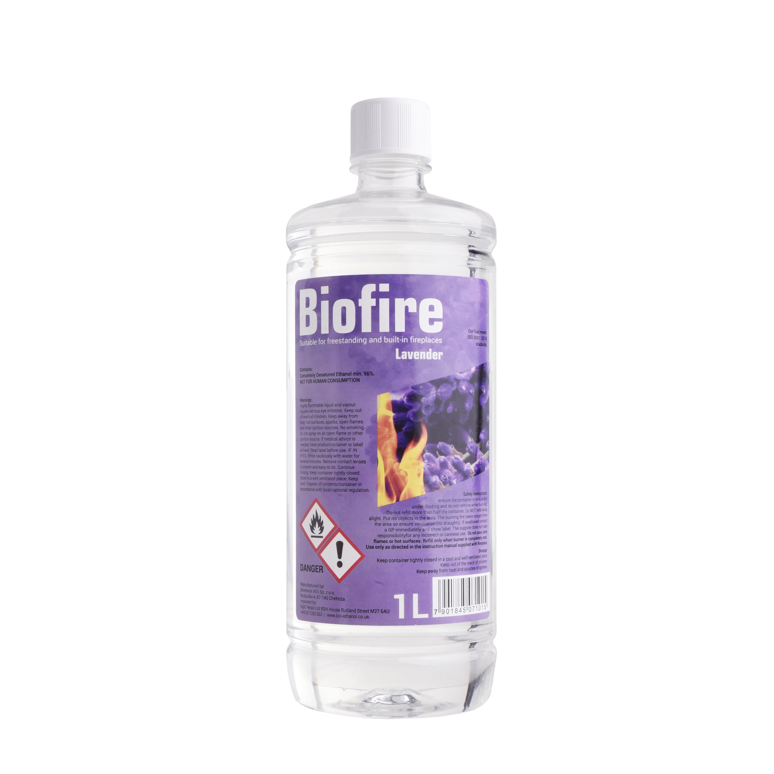 Bioethanol Scented liquid Fuel Eco Line Premium Grade Quality, Clean Burn 1L Containers (Lavender, 6L)