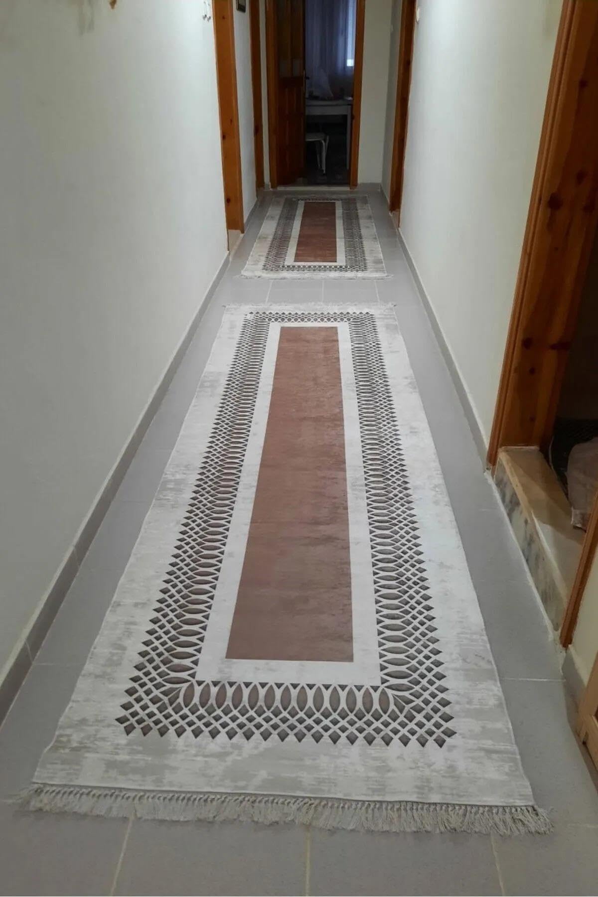 Monnhein Çok Renkli Yolluk Bade - Yıkanabilir, Kaymaz Taban, Dijital Baskılı, Leke Tutmaz, İnce Hav, Modern Koridor, Mutfak, Antre ve Salon için Dekoratif Yolluk