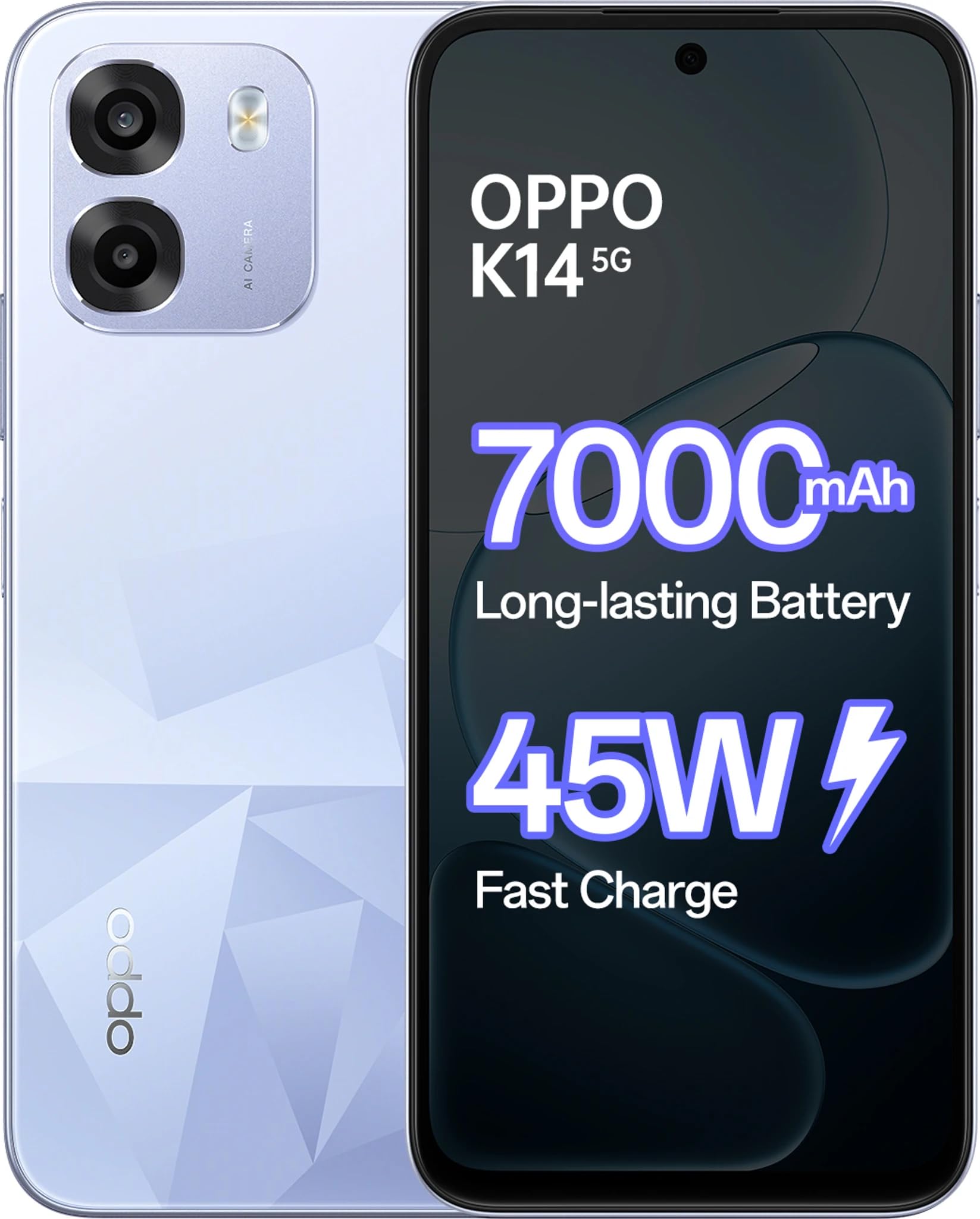 Oppo K14 5g (icy Blue, 128 Gb, 7000 Mah)