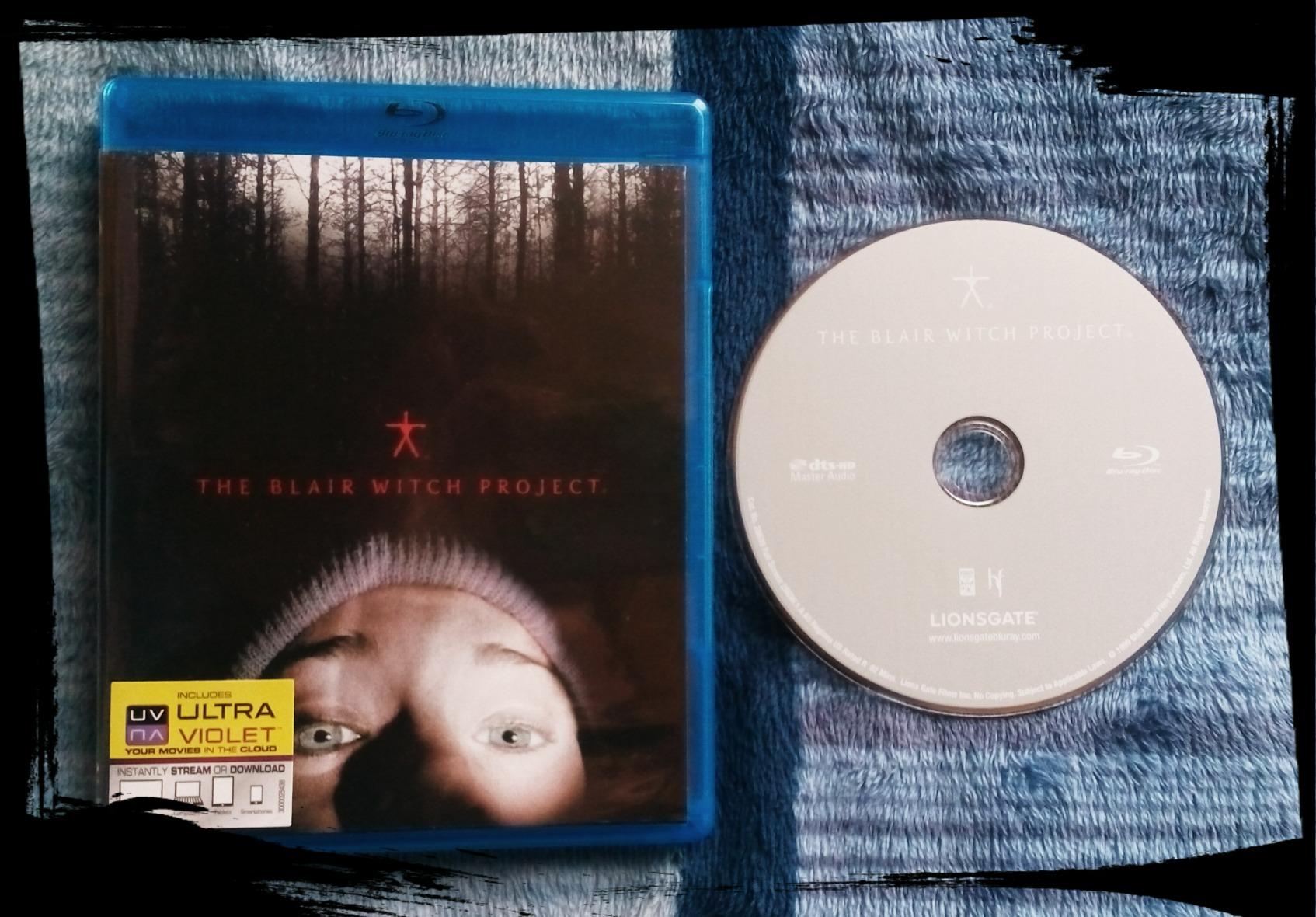 Back cover of The Blair Witch Project Blu-ray showing special features and digital copy information.
