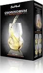 Final Touch Conundrum White Wine Glasses - Set of 4 Stemless Handcrafted Glasses - 9 oz Capacity - Sleek Curves for Comfortable Tasting - Dishwasher Safe (GG5008)