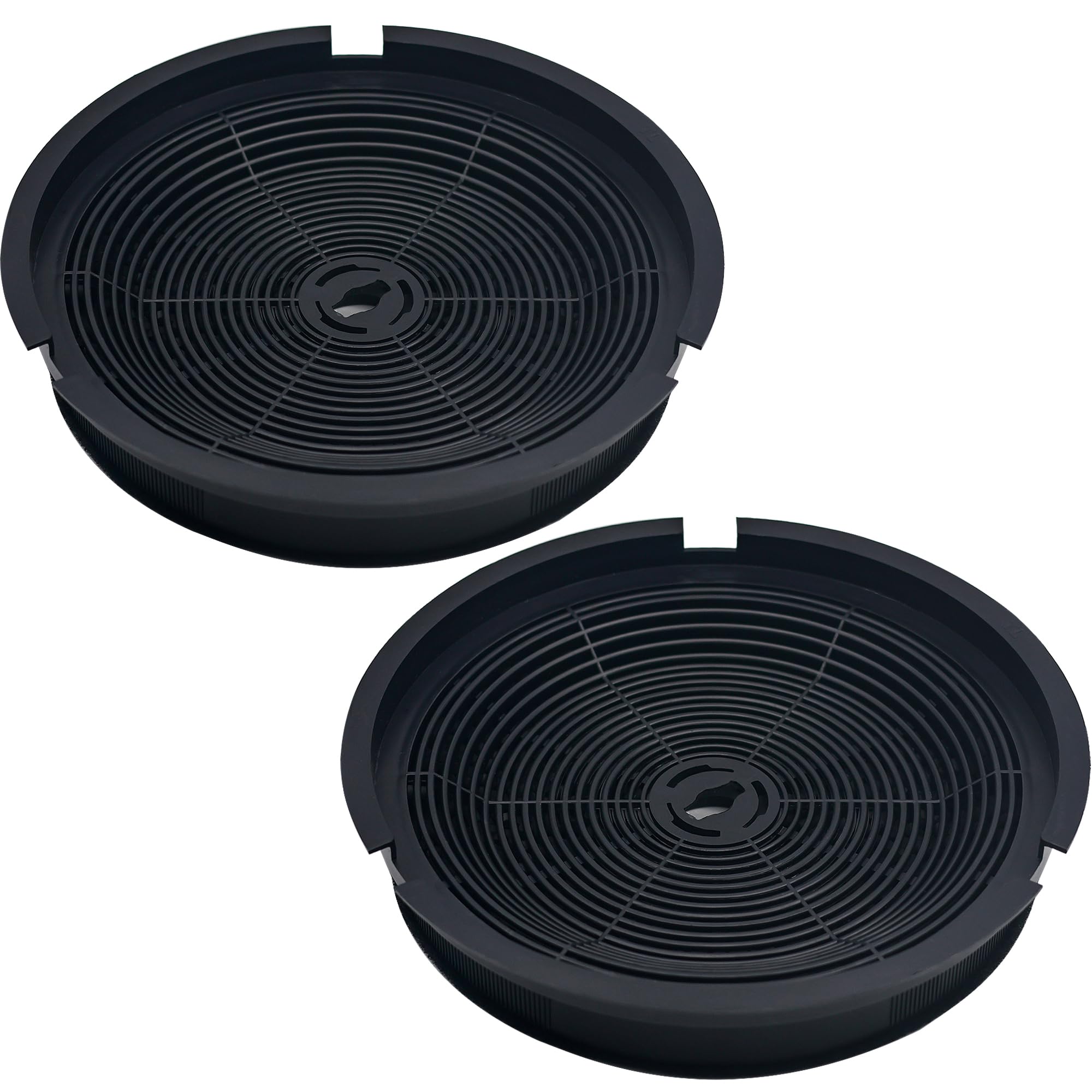 2 filtros de carbón para campanas extractoras, compatibles con filtros de carbón de recirculación (2 unidades)
