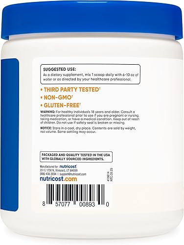 Miniatura 4 de Nutricost Arándano en polvo 8.82 oz - Sin gluten y sin OMG