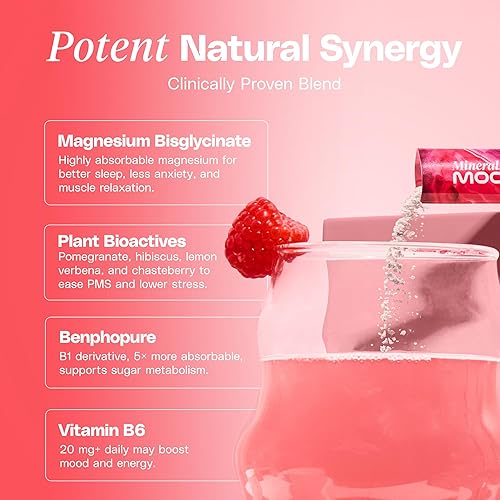 Miniatura 4 de Apoyo para la menstruación - 14 sobres de bebida de frambuesa - Equilibrio hormonal y apoyo del síndrome premenstrual, ayuda a reducir los calambres