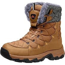Men's Winter Snow Boots Water Resistant Non Slip Warm Outdoor Lightweight Comfortable Durable 7.1 IN Height Hiking Shoes