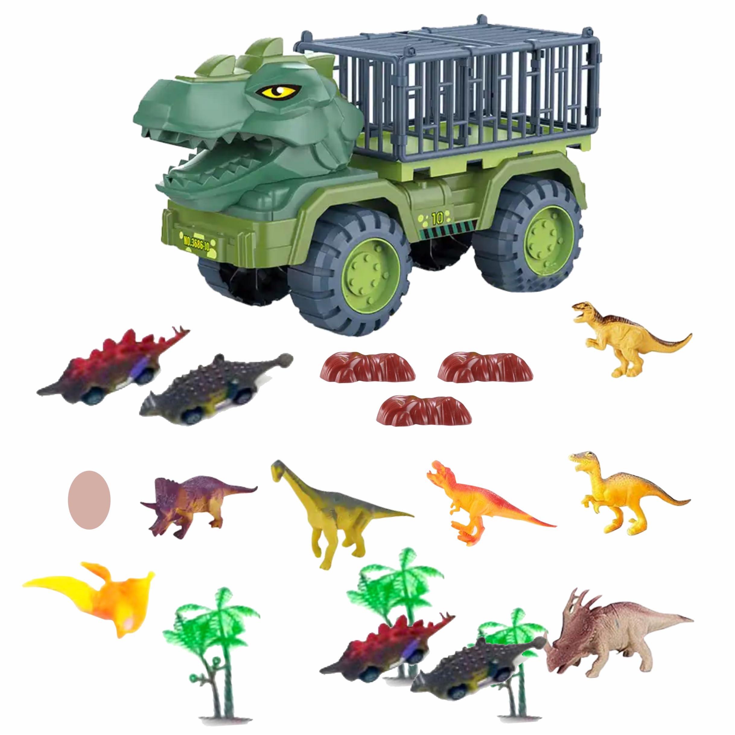 SNAPTRON Dinosaur Truck Toys for Kids 3-5, Tyrannosaurus Transport Vehicle Carrier Car Toys with 8 Dino Figures, Dinosaur Playset Toys for 3 4 5 6 7 8 9 10 Years Old Boys Girls Kids Birthday Gifts (B0CNRQD5H5) Amazon Price History, Amazon Price Tracker