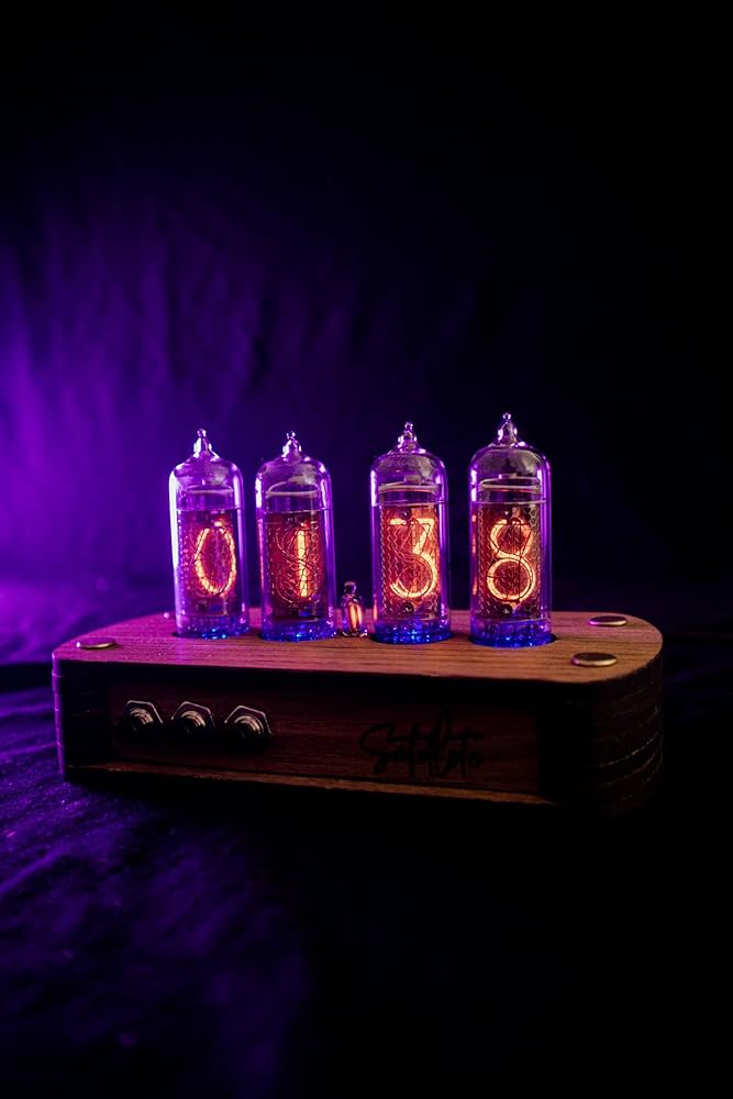 ニキシー管 時計 punClock ghost Gixie Clock ニキシー管 時計 punClock ghost Gixie Clock Amazon.com