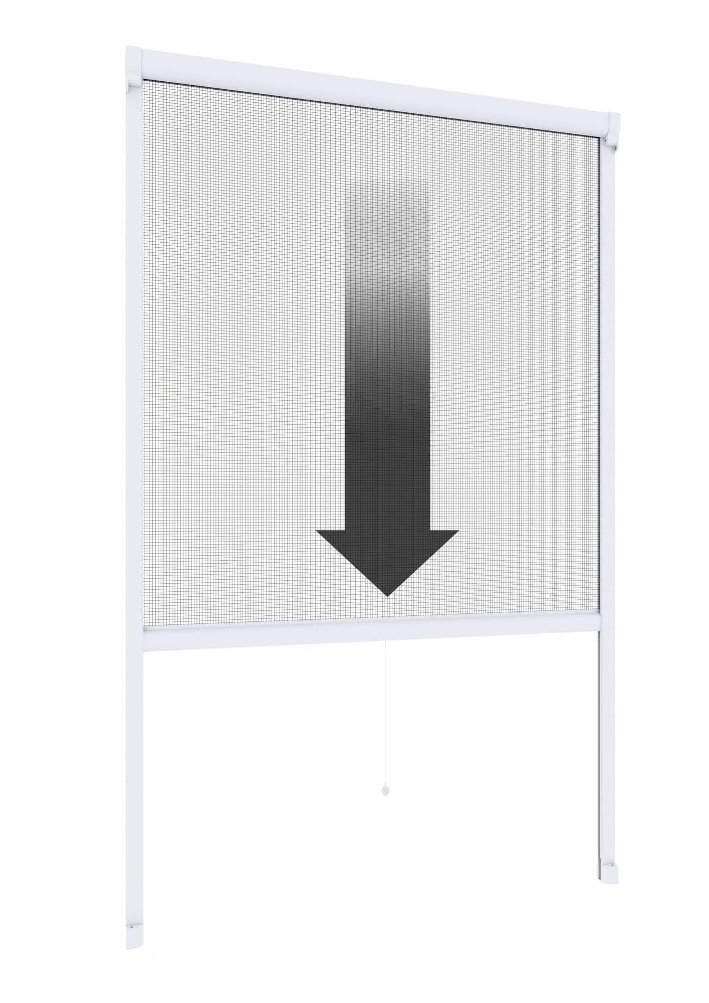 Windhager Mosquitera enrollable para ventana, a medida, hasta 130 x 160 cm, color blanco, 04208