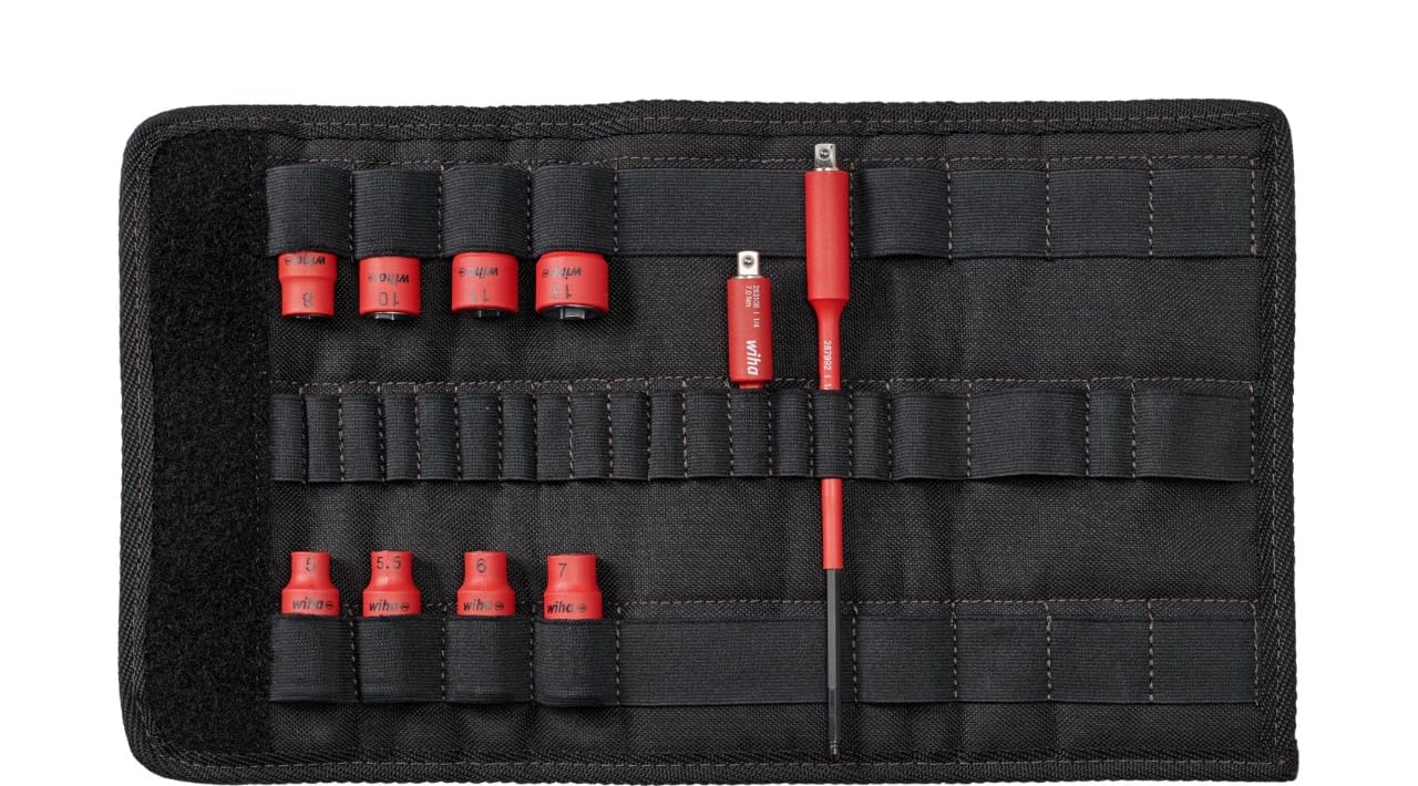 Wiha 1/4" Torquevario®-S Vde Insulated Nut Driver Set, 11 Piece