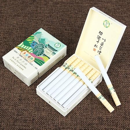 Amazon ローズティー緑茶タバコ 雲南中国のハーブ茶タバコ 男性と女性の健康タバコ 緑茶メンソールタバコ モークティー スモークティー ニコチンとタールはありません きれいな肺のタバコの代替品 5パック カラフルな雲南 N F 禁煙サポートパイプ