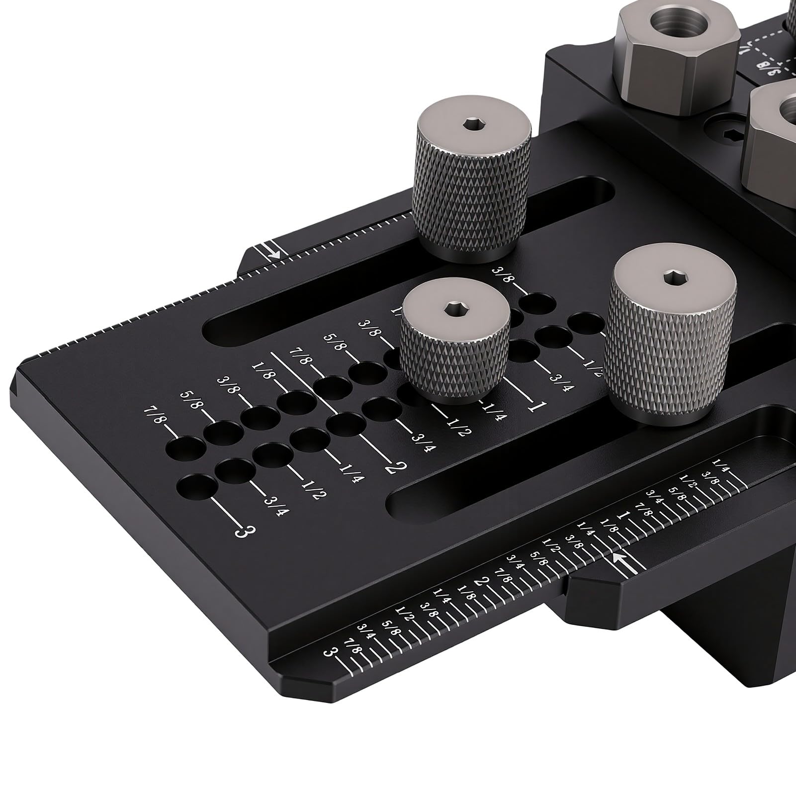 Yctze Kit de Plantilla para Tacos de 8,07x3,46 Pulgadas para Carpinteros Profesionales en Fabricación Muebles Tope Positivo Rápido Perforación Precisa Guí Perforación Ajustable