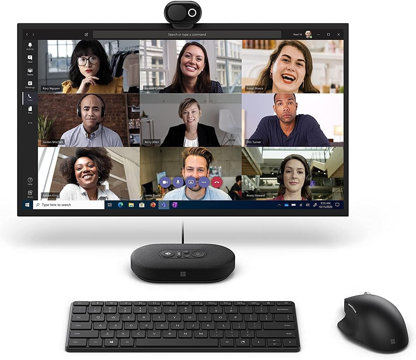 Microsoft Modern Webcam with Built-in Noise Cancelling Microphone, Integrated Privacy Shutter, Video with HDR, Auto-Focus, Light Correction, USB Connectivity, Certified for Teams/Zoom