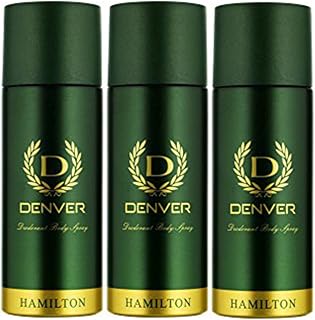 Denver Hamilton Deo Body Spray (Green, body spray) - Pack of 3